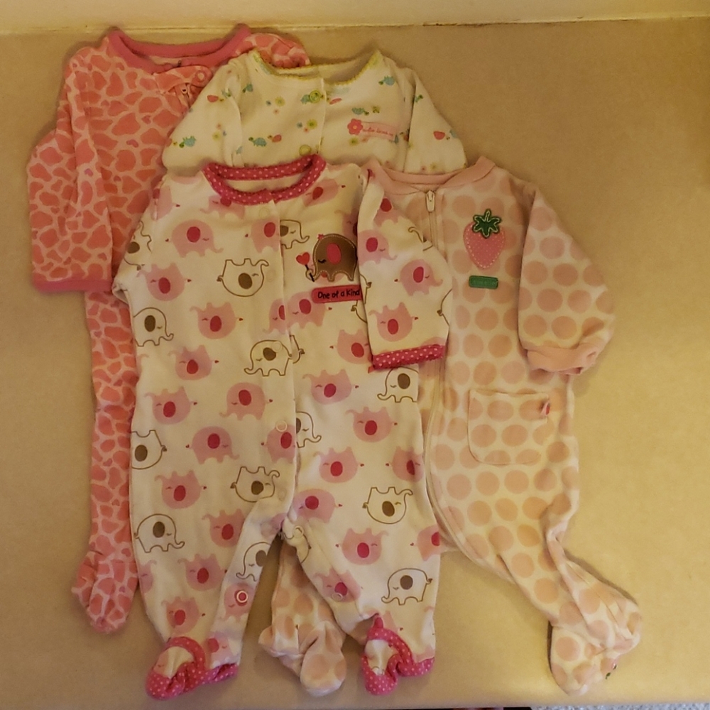 Assorted brand footed onesies, willing to separate
